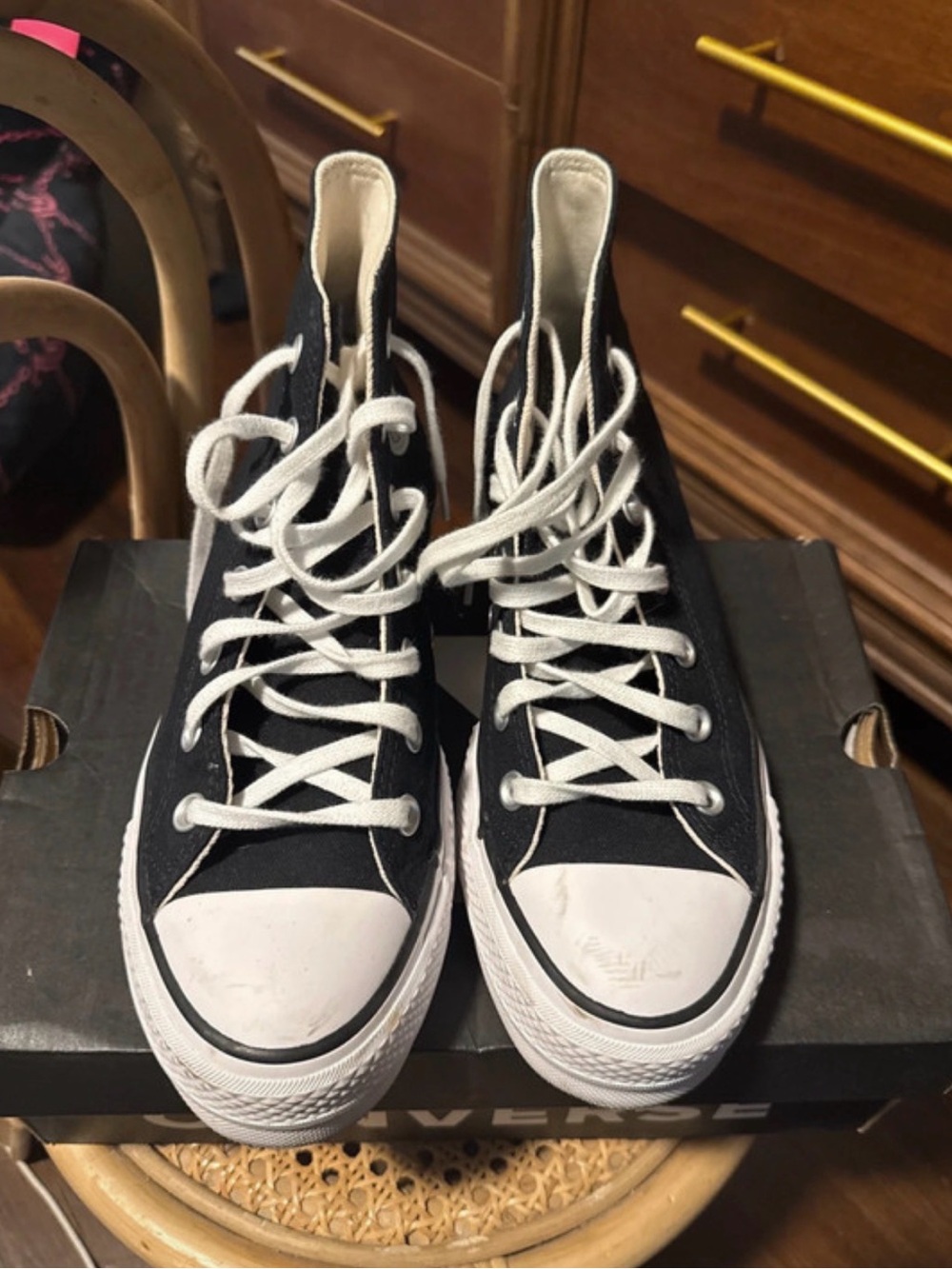 SOLD!!!!Women’s Platform Converse Chuck Taylor All Star High Top Sneakers - Picture 2 of 8